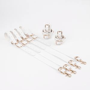 Contraintes en cuir de vachette et matériel solide idéal pour les chevilles de lit et les poignets BDSM-0122 - Product Image 6