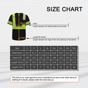 Camiseta de Manga Corta con Cuello Redondo y Cinta Reflectante de Alta Visibilidad para Hombre, Camisetas con Franjas Reflectantes para Construcción, Mejor Calidad, Precio al por Mayor - Product Image 3