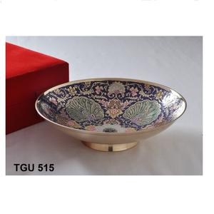 Cuenco Decorativo de Latón Plateado con Tema de Amor para Navidad - Product Image 2