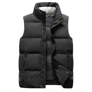 Custom High Quality Down Vest Sleeveless Vest Padded <b>Waistcoat</b> with Pocket <b>Quilted</b> Down Vest for Men - Product Image 5