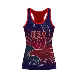 Fitness débardeur respirant séchage rapide course à pied femmes nouveau Racerback avec Sublimation pour vêtements de football - Product Image 1