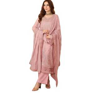 <b>Hot</b> Selling Custom Designs Salwar Kameez Women's Casual Party Wear Fancy Organza High-quality Stretchable Wrinkle-Free All - Product Image 1
