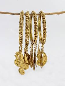 Direct Factory Sale Handmade Fashion Glass Bangle Set with <b>Metal</b> Wholesale Jewelry & Accessories - Product Image 2