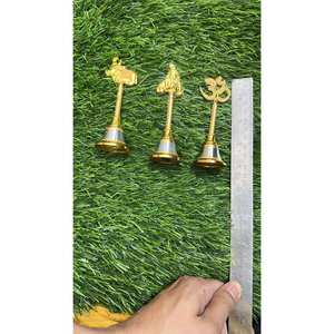 Premium quality Brass <b>bell</b> for pooja brass <b>bell</b> in three different style traditional home decor products wholesale product - Product Image 2