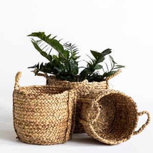 Pot de décoration de jardin au prix le plus bas, panier porte-plantes tressé, jardinières, pots à plantes en jacinthe d'eau - Product Image 6