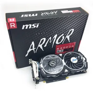 Rumax การ์ดจอสำหรับ MSI RX580 8G, RX 580 8GB สำหรับเล่นเกมเดสก์ท็อปชิปเซ็ต AMD GDDR5หน่วยความจำวิดีโอ PCI Express 256บิต