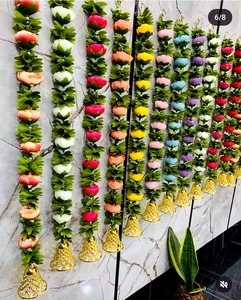 พวงมาลัยตกแต่งคริสต์มาสดอกไม้แขวนฉากหลังตกแต่งงานแต่งงานดอกไม้ประดิษฐ์แขวนผนังดอกไม้ที่มีสีสันแขวน - Product Image 1