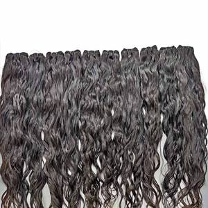 Best Indian 100% Natural Virgin Raw Sin procesar Cabello humano Trama única Rizado Color natural Zero Shedding Tearing Remy Bundles - Product Image 4