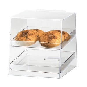 4 katlı şeffaf akrilik çekmece saklama kutusu Lucite gıda kabı Perspex depolama rafı - Product Image 1