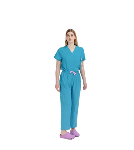Soins infirmiers gommage uniformes hospitaliers gommages médicaux en tissu polyester pour femmes - Product Image 2