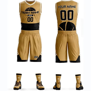 Combinaison de couleurs unisexe à col en V Maillot de basket-ball d'équipe personnalisé Conceptions d'uniformes de basket-ball universitaire - Product Image 1