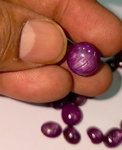 พลอยทับทิมรูปดาวธรรมชาติ20ชิ้นขนาด8มม. ถึง14มม. รูปวงรีทรงกลม125ซม. ขายดีมากไอร็อคอัญมณีหลวมคุณภาพในเชิงพาณิชย์ยี่ห้อแคส $50 - Product Image 4