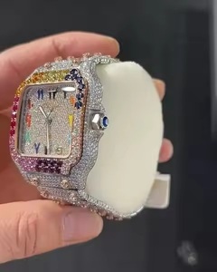 Marca superior VVS Incoloro Moissanite Reloj mecánico para mujer Relojes de pulsera helados personalizados - Product Image 3