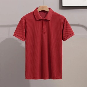 Golf pour hommes vierge de haute qualité sur mesure en gros pour les chemises Logo personnalisé à manches courtes col roulé pur coton - Product Image 4