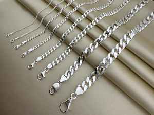 Chaîne de boîte en argent sterling 925 d'excellente qualité pour hommes et femmes Designer fait à la main Design classique à la mode Taille personnalisée - Product Image 3