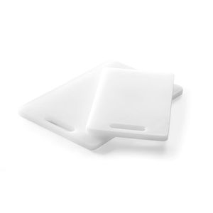 Tabla de Cortar HENDI Blanca de 300x200mm con Asa, Práctica Tabla para Picar - Product Image 1