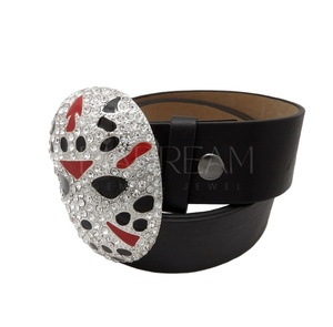 925แก๊งสังหารน้ำแข็งแบบใหม่จี้เพชรโมอิสเงินแท้หัวเข็มขัดสำหรับเครื่องประดับชั้นดีของผู้ชาย - Product Image 6