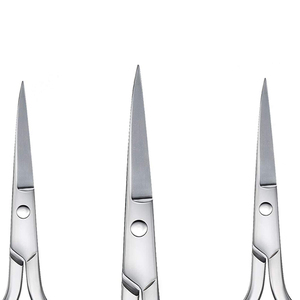 2025 3 Pack Nez Cheveux Visage Cheveux Ciseaux Petits Ciseaux En Acier Inoxydable Pointe Droite Ciseaux pour Sourcils - Product Image 5