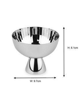 Bol et Coupe à Glace en Acier Inoxydable Design Classique Écologique Poli - Product Image 5