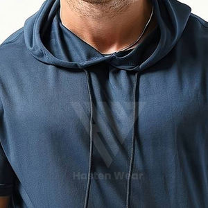 Hot Selling Workout <b>Men</b> <b>Sleeveless</b> <b>Hoodies</b> For Athletic Wear Soft Fabric Lightweight Training Wear Modern Design <b>Hoodies</b> - Product Image 5