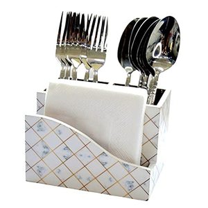 Natural Wood Printed <b>Utensil</b> <b>Holder</b> Affordable Stand for Cooking Tools and Cutlery Decorative Wooden Printed - Product Image 6