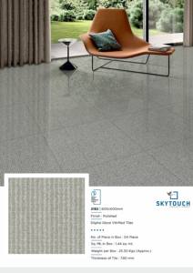 Carreaux de marbre céramique gris 60x60cm disponibles en stock pour sol et mur Carreaux de sol en porcelaine émaillée - Product Image 5