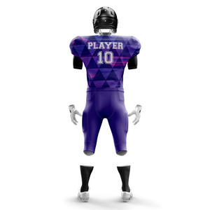 Conjunto de camisetas de fútbol americano de manga corta para jóvenes con logotipo personalizado 100% poliéster transpirable de talla grande tasas de fábrica transpirables - Product Image 6