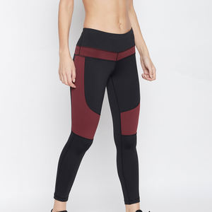 Legging de sport pour femme de haute qualité, tricoté, respirant, taille haute, longueur genou, avec fibre de bambou, en vente en ligne - Product Image 1