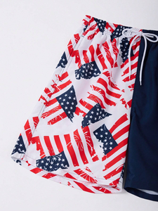 Shorts en maille pour hommes, taille élastique, pour le basketball, la plage, le sport, la course, style streetwear, personnalisables, design de créateur - Product Image 4