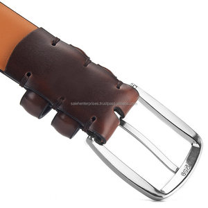 2025 cinturones de cuero genuino personalizados para hombres y mujeres gran gama de accesorios de moda con servicio OEM de todos los tamaños - Product Image 3