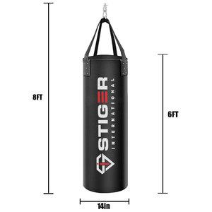 Nouvelle arrivée sacs de frappe 180 cm couleur noire personnaliser la conception sacs de frappe de boxe à vendre - Product Image 4