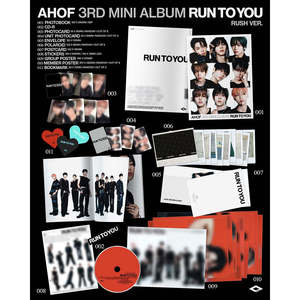 AHOF - RUN TO YOU มินิอัลบั้มชุดที่ 3 รุ่น PHOTOBOOK (HEART / RUSH / Set Ver) - Product Image 3