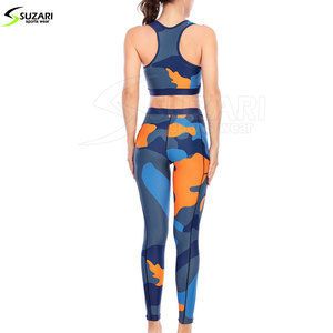 Vente chaude Femmes Workout Fitness Yoga Set Top Tendance XXL Taille Haute Personnalisable Taille Plus Pris En Charge Pas Cher Prix De Gros - Product Image 2