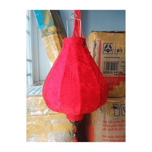 Vente en gros de lanterne en soie colorée Hoi An du Vietnam pour décoration du nouvel an lampe personnalisée en bambou oriental imperméable en tissu de flocage - Product Image 1