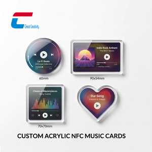 การ์ด NFC อะคริลิคแบบกำหนดเอง ขนาด 50 มม. รูปทรงสี่เหลี่ยม แม่เหล็กติดตู้เย็น NFC แม่เหล็กติดตู้เย็นรูปภาพ NFC แม่เหล็กติดตู้เย็นแบบส่วนตัว - Product Image 6