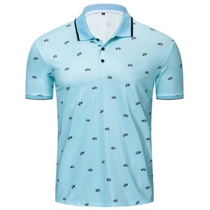 100% Polyester Customized Men's for <b>Polo</b> Shirt Solid Pattern and Custom Logo Sublimated for Bulk Youth Use - Product Image 5