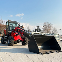 Chargeur frontal diesel à 4 roues avec joystick électronique de 1000 kg à 1800 kg, pelle télescopique, prix pour CE/ferme/jardin/ventes