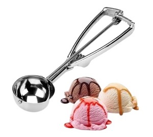 Wholesale Premium Quality Heavy Duty Stainless Steel Ice Cream Scoop Metal Ice Cream Server <b>Dessert</b> Spoon Quality Ice Cream - Product Image 6