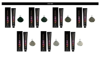 GLAMOUR PROFESSIONAL Crème Colorante Capillaire Permanente Qualité Supérieure Nuances Gris Froid 120ml Tous Types de Cheveux Huile d'Argan Coloration Non-éclaboussante