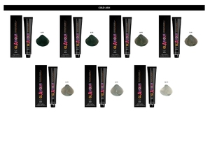 GLAMOUR PROFESSIONAL Crema de Coloración Permanente para el Cabello de Grado Premium, Tonos Ceniza Fría, 120 ml, para Todo Tipo de Cabello, con Aceite de Argán, Cubre las Canas - Product Image 2