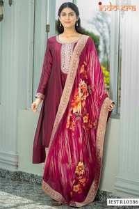 Colección al por mayor de seda india y pakistaní Kurti Bottom Dupatta para ropa de fiesta Catálogo completo disponible a precios competitivos - Product Image 6