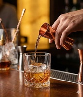 Jigger en cuivre de 30 à 60 ml, article de bar très vendu, mesureur de dose, verre à shot en cuivre, jigger en cuivre