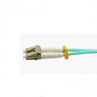 Kabel Patch Fiber Optik Multimode LC/UPC ke LC/UPC OM3 50/125um Duplex untuk Jaringan FTTH Pusat Data