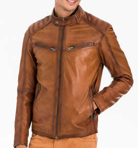 Meilleure veste d'hiver décontractée pour hommes du vendeur direct d'approvisionnement d'usine en cuir véritable de haute qualité chaud à capuche fermeture éclair personnalisée - Product Image 5