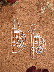 Best Selling High Grade <b>Glittering</b> Human <b>Face</b> Design Stud Earrings High Shine Direct From India High Quality Fashion Jewelry - Product Image 2