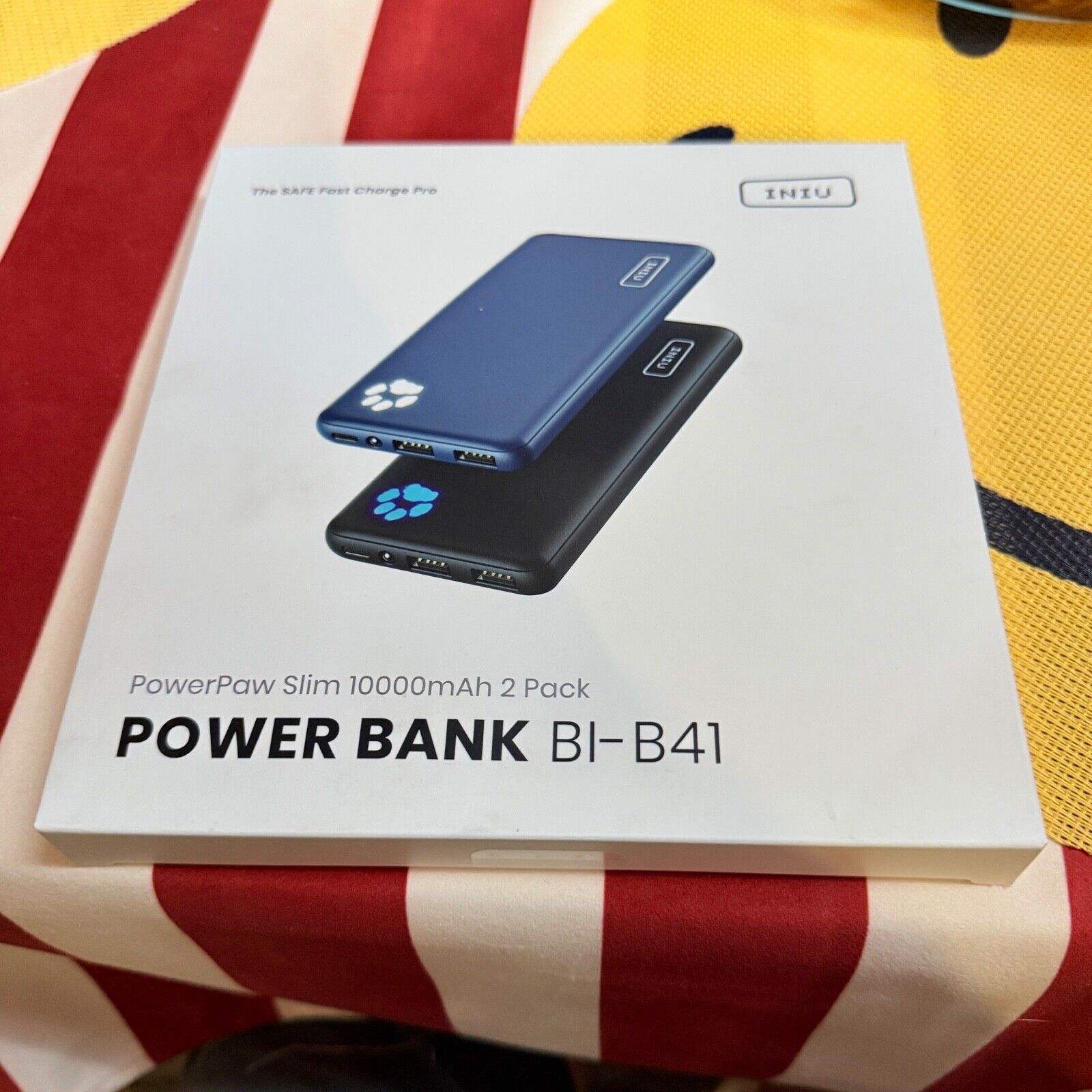 INIU Power Bank 10000mAh Fast Charging, USB-C Type-C