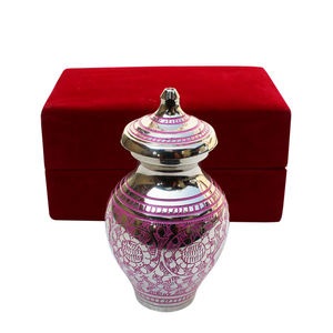 Urnas de cremación funeraria de Material metálico de latón de Calidad exclusiva, urna de cremación de diseño moderno para recuerdo de cenizas funerarias humanas adultas - Product Image 4