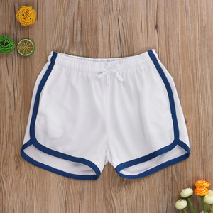 Ropa deportiva de verano para hombre, pantalones cortos informales, transpirables, elásticos, para correr, Fitness, costura a juego, decoración de patrón sólido - Product Image 1