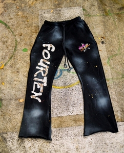 Fabricantes de ropa de aduanas French Terry Stone Acid Wash Cremallera con capucha Rhinestone desgastado Sudadera con capucha Chaqueta Hombres - Product Image 2