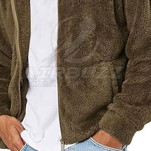 Veste en polaire sherpa à col montant pour homme de haute qualité, respirante, écologique, séchage rapide, streetwear élégant pour l'hiver - Product Image 4